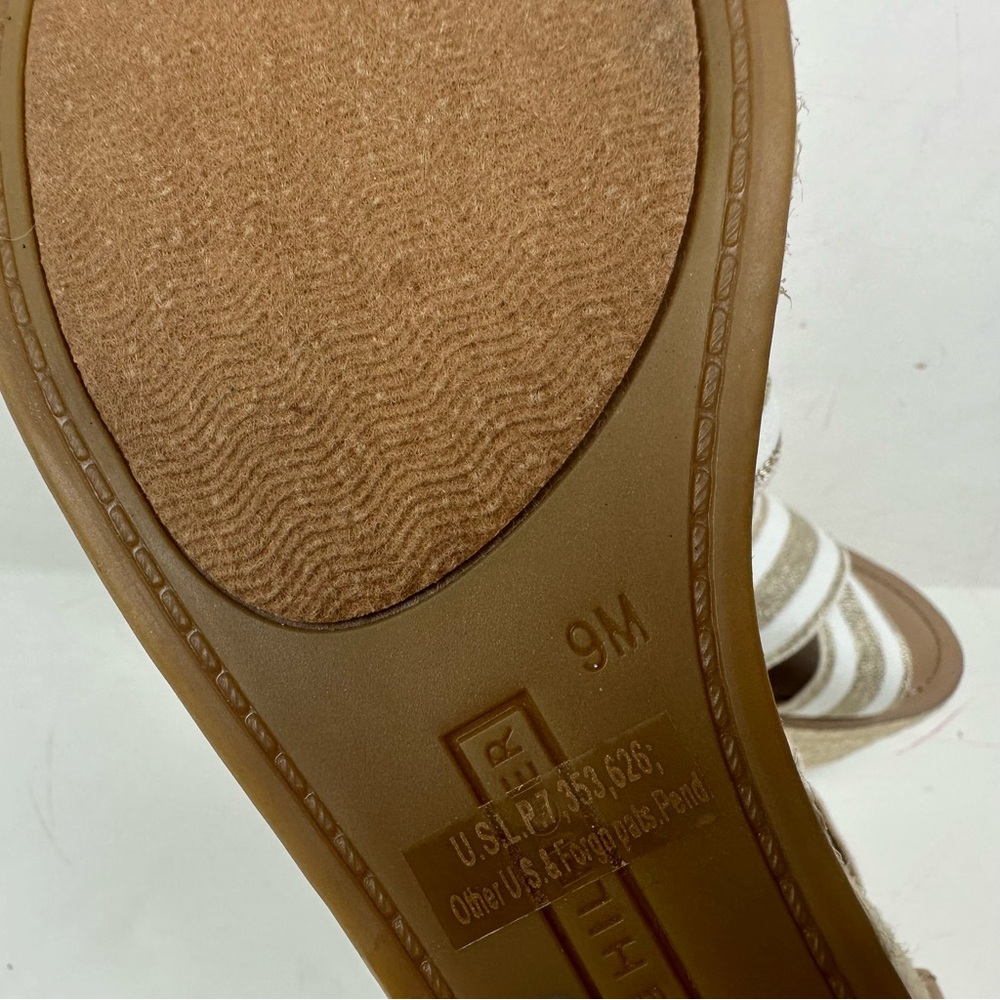 TOMMY HILFIGER Sz 9 Beige THEIA Espadrille SLIP ON Platform Wedge Sandal NWOB - Picture 9 of 9
